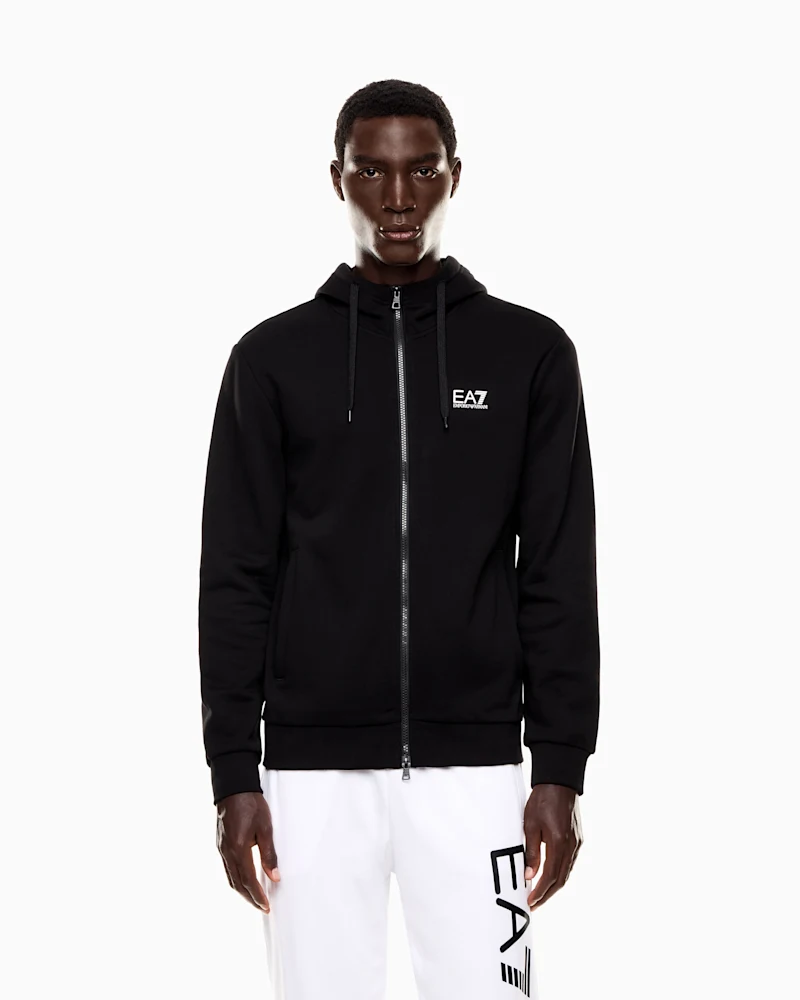 Худі EA7 Core Identity regular fit з бавовни — фото 4